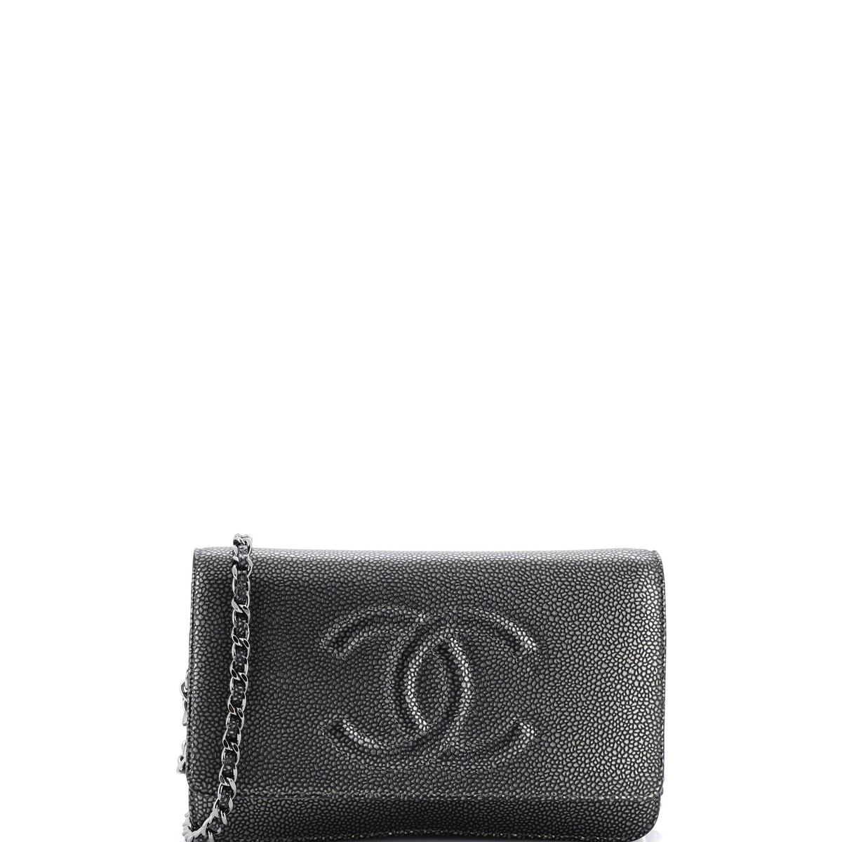 Chanel CHANEL Timeless Wallet on Chain Caviar