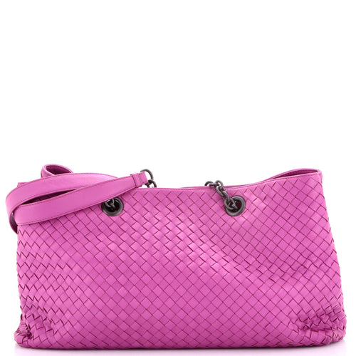 Double Chain Tote Intrecciato Nappa Large