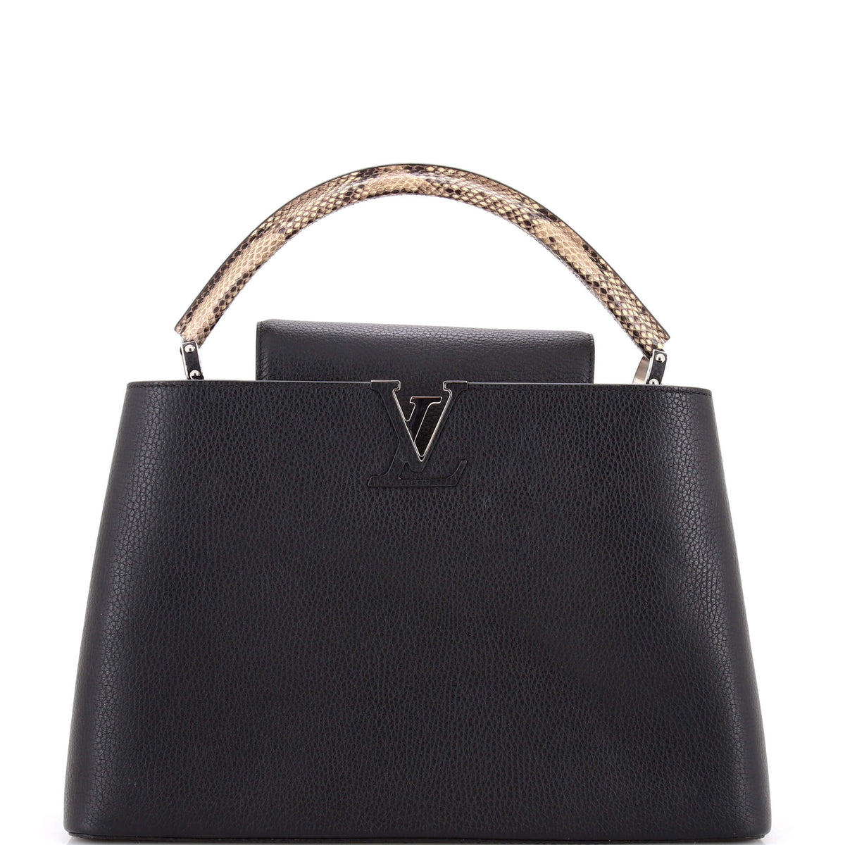 Louis Vuitton Capucines Bag Leather with Python MM