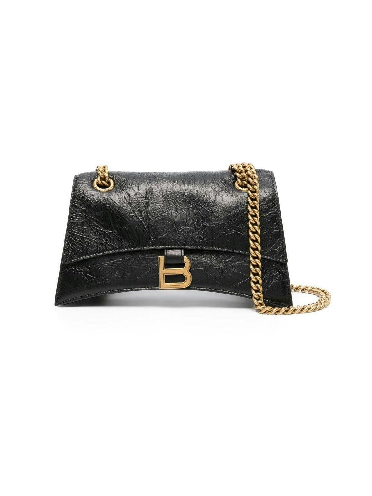 Balenciaga Women's Crush Chain Small Shoulder Bag in Black | 716351210IT