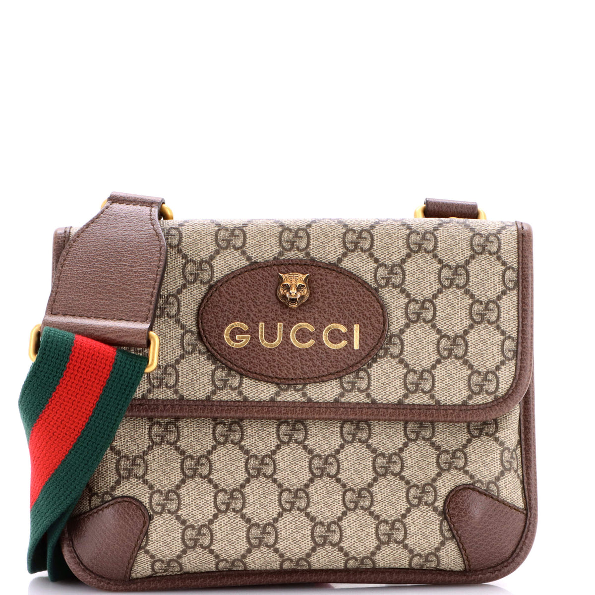 Gucci GUCCI Neo Vintage Flap Messenger GG Coated Canvas Small