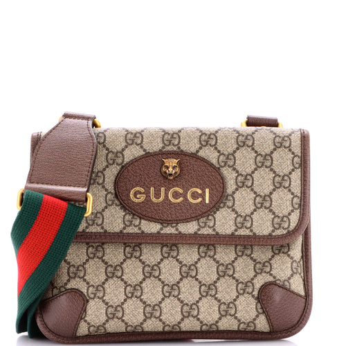 GUCCI Neo Vintage Flap Messenger GG Coated Canvas Small