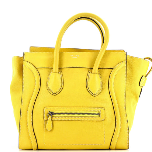 CELINE Luggage Bag Grainy Leather Mini