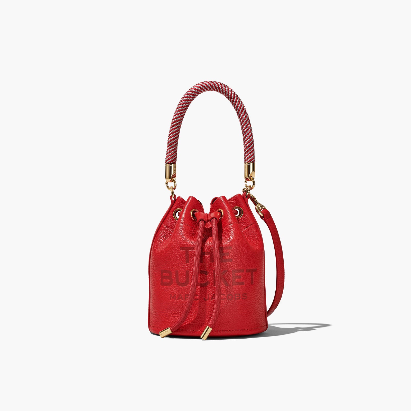 Marc Jacobs The Leather Bucket Bag in True Red