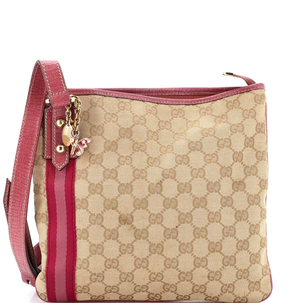 Gucci GUCCI Jolicoeur Messenger Bag GG Canvas