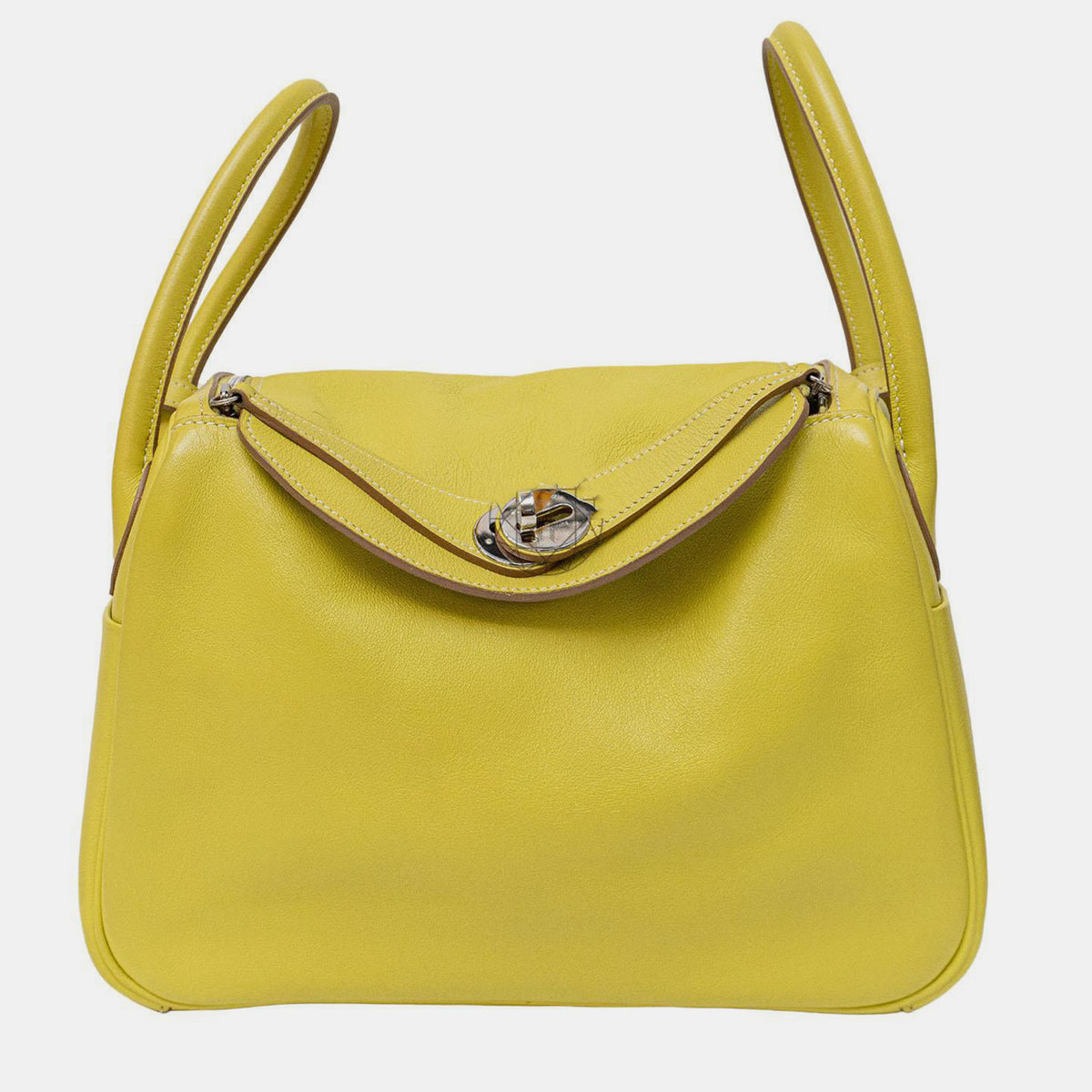 Hermès Lime Swift Leather Lindy 26 Bag