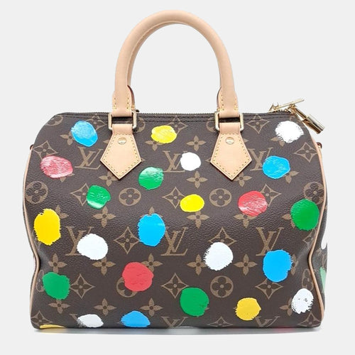 X Yayoi Kusama Bandouliere Speedy 25 bag
