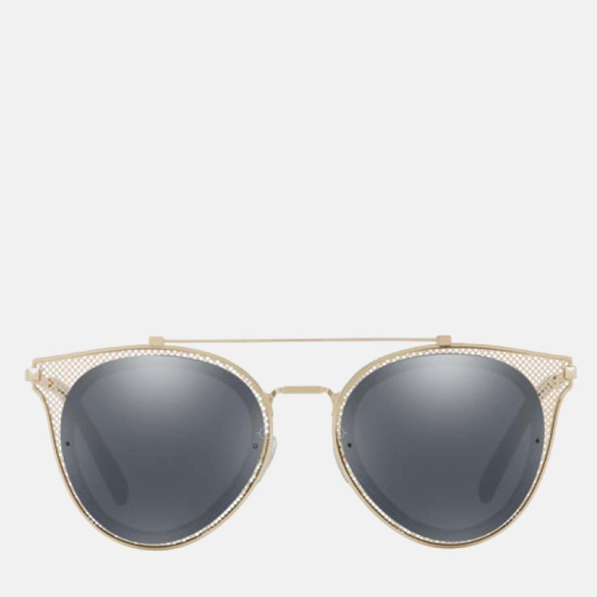Valentino Gold Tone - VA2019 - Round-frame Sunglasses