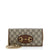 GUCCI Horsebit 1955 Chain Wallet GG Coated Canvas