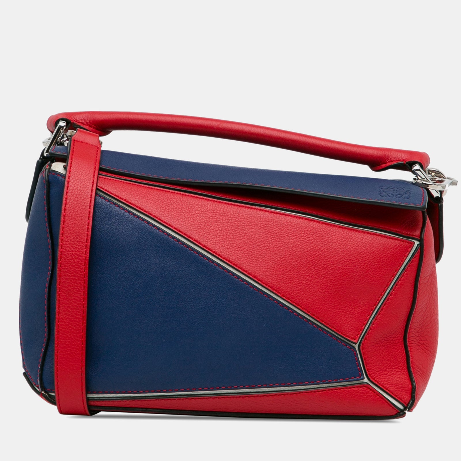 Loewe Small Bicolor Puzzle Satchel Bag