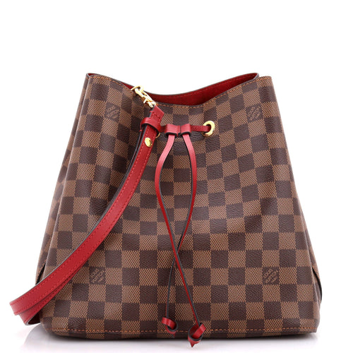 NeoNoe Handbag Damier with Leather MM