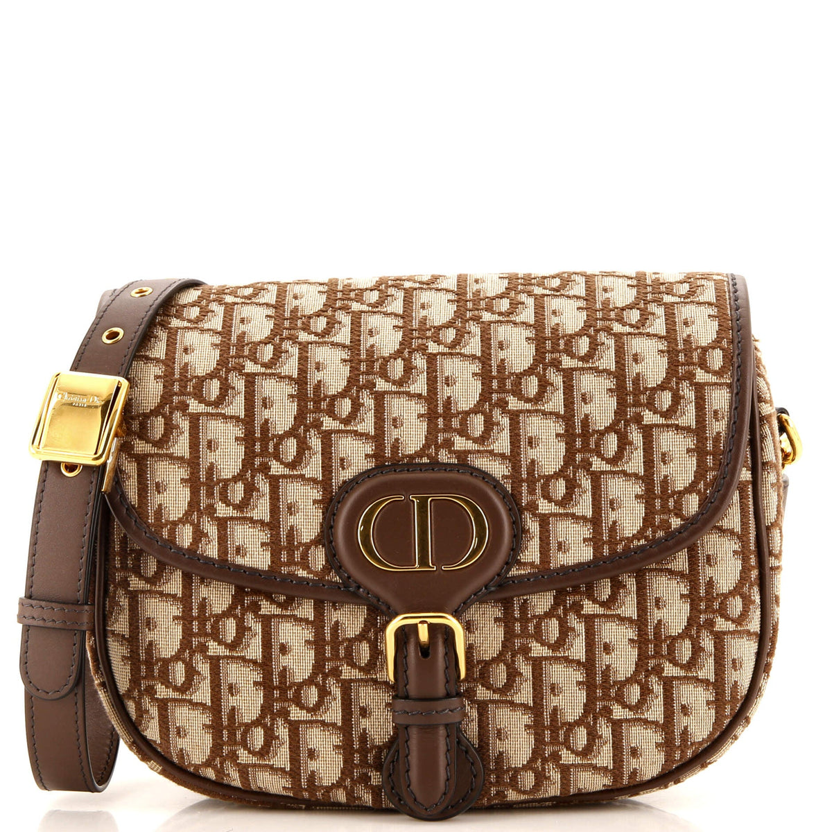 Christian Dior Bobby Flap Bag Oblique Canvas Medium