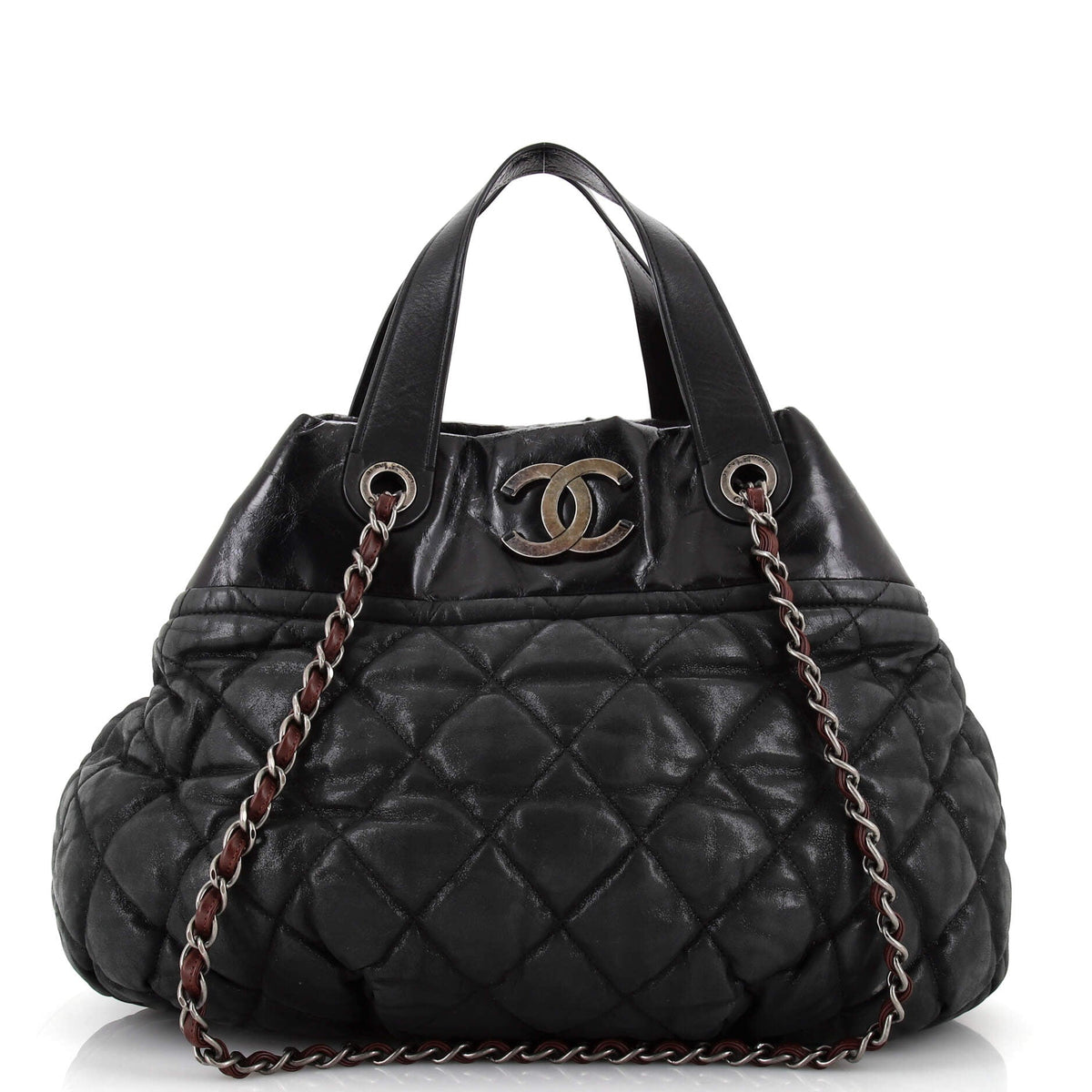 Chanel CHANEL In The Mix Tote Quilted Iridescent Calfskin Large