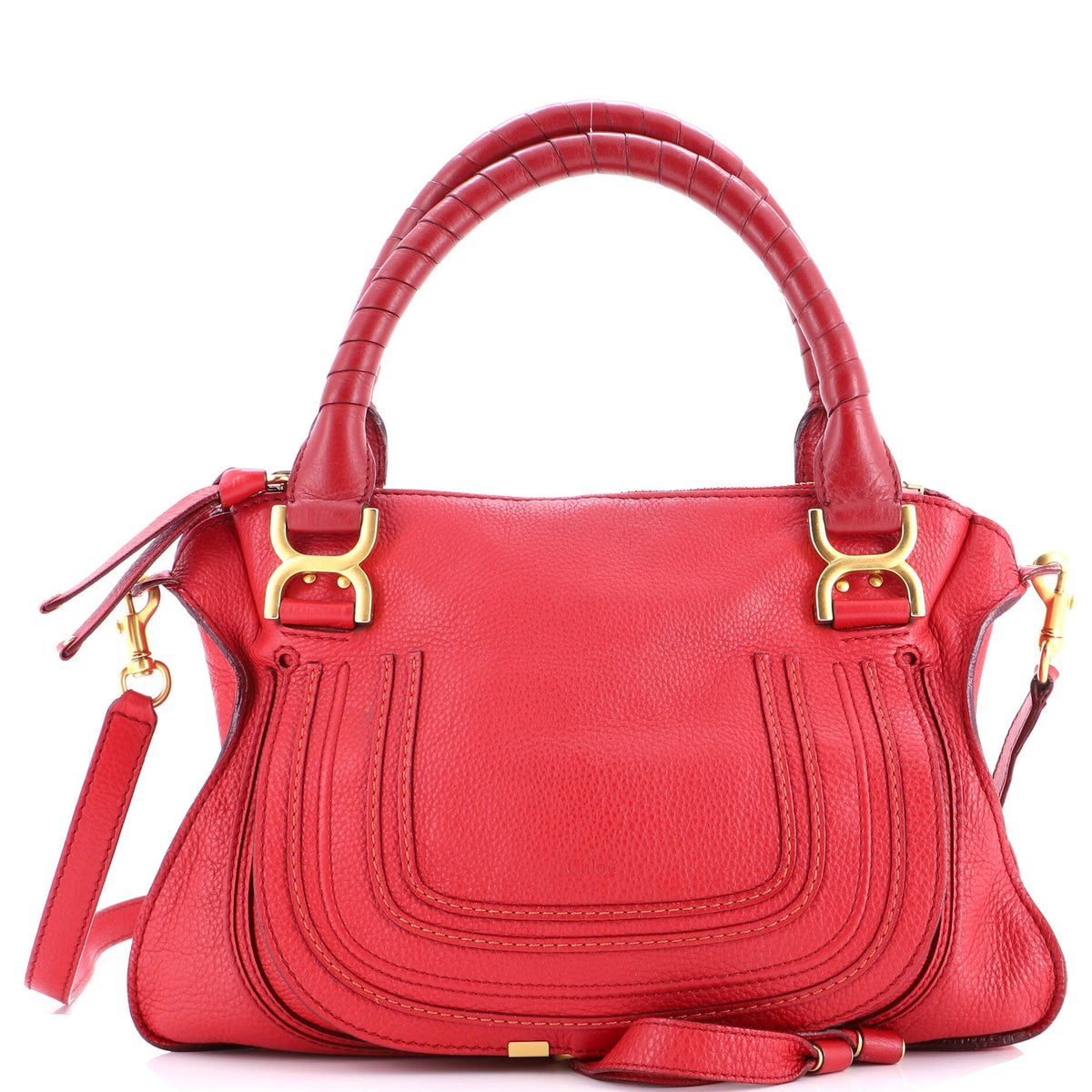 Chloe CHLOE Marcie Satchel Leather Medium