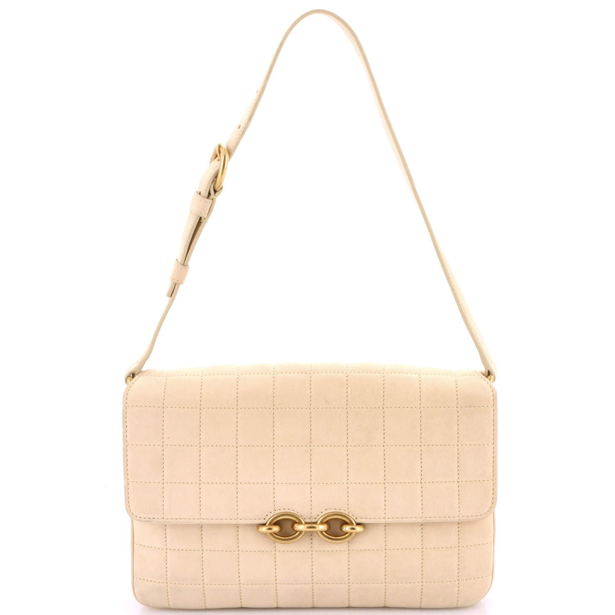 Saint Laurent Le Maillon Shoulder Bag Quilted Leather Medium