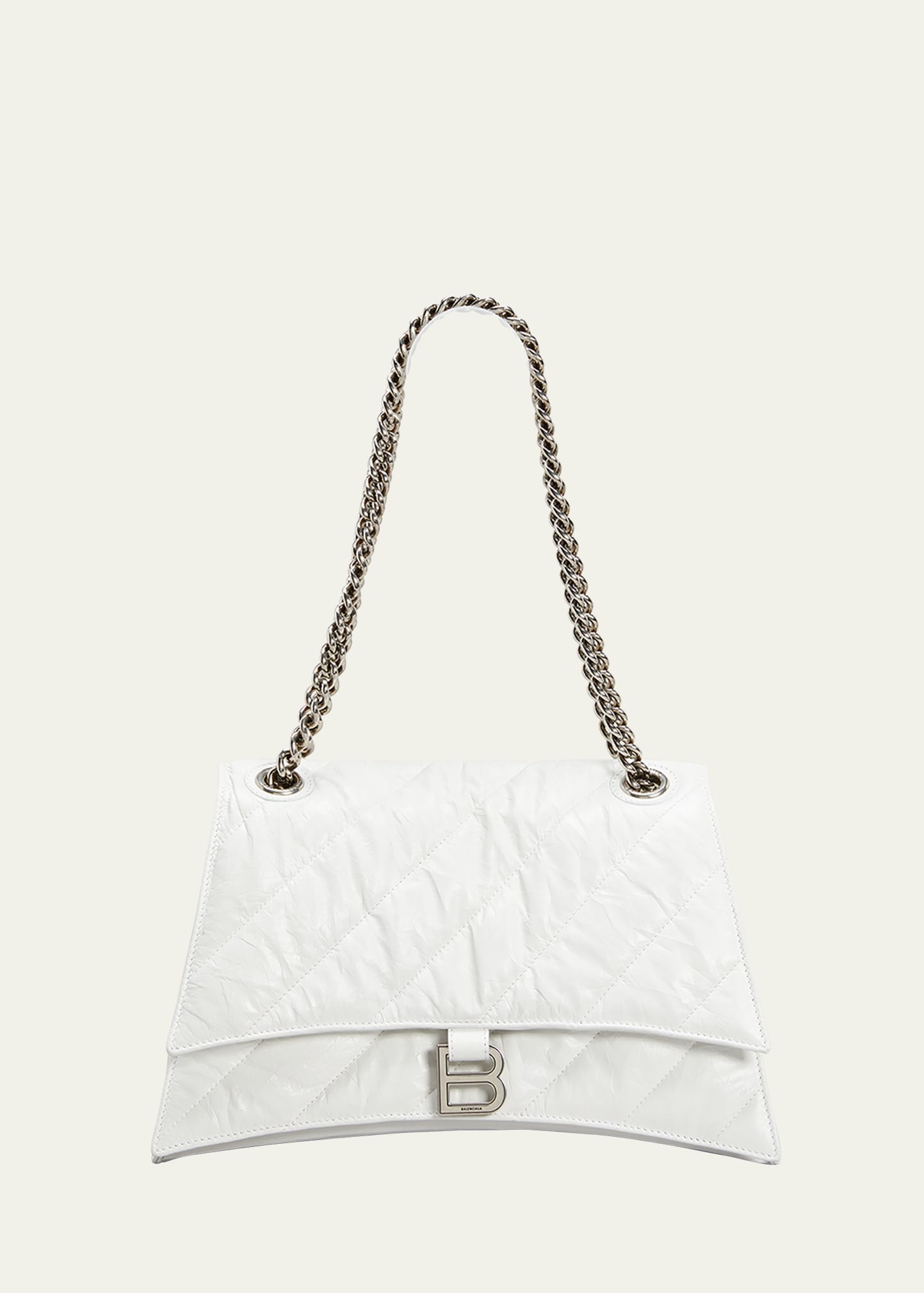 Balenciaga Crush Medium Quilted Chain Shoulder Bag