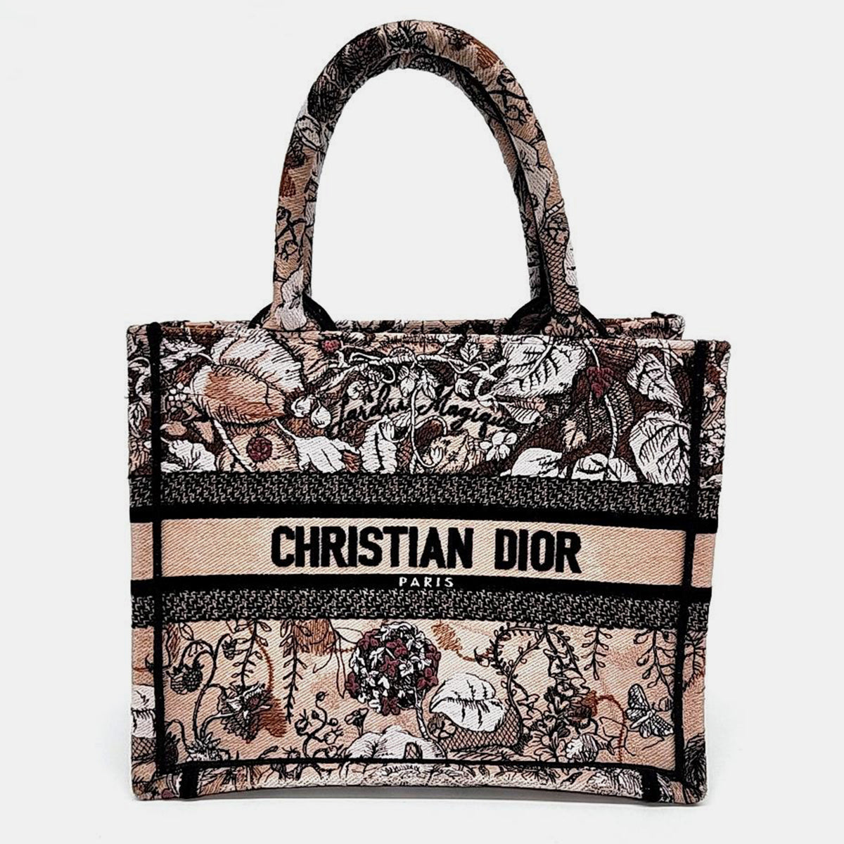 Dior Multicolor Canvas Book Tote Bag
