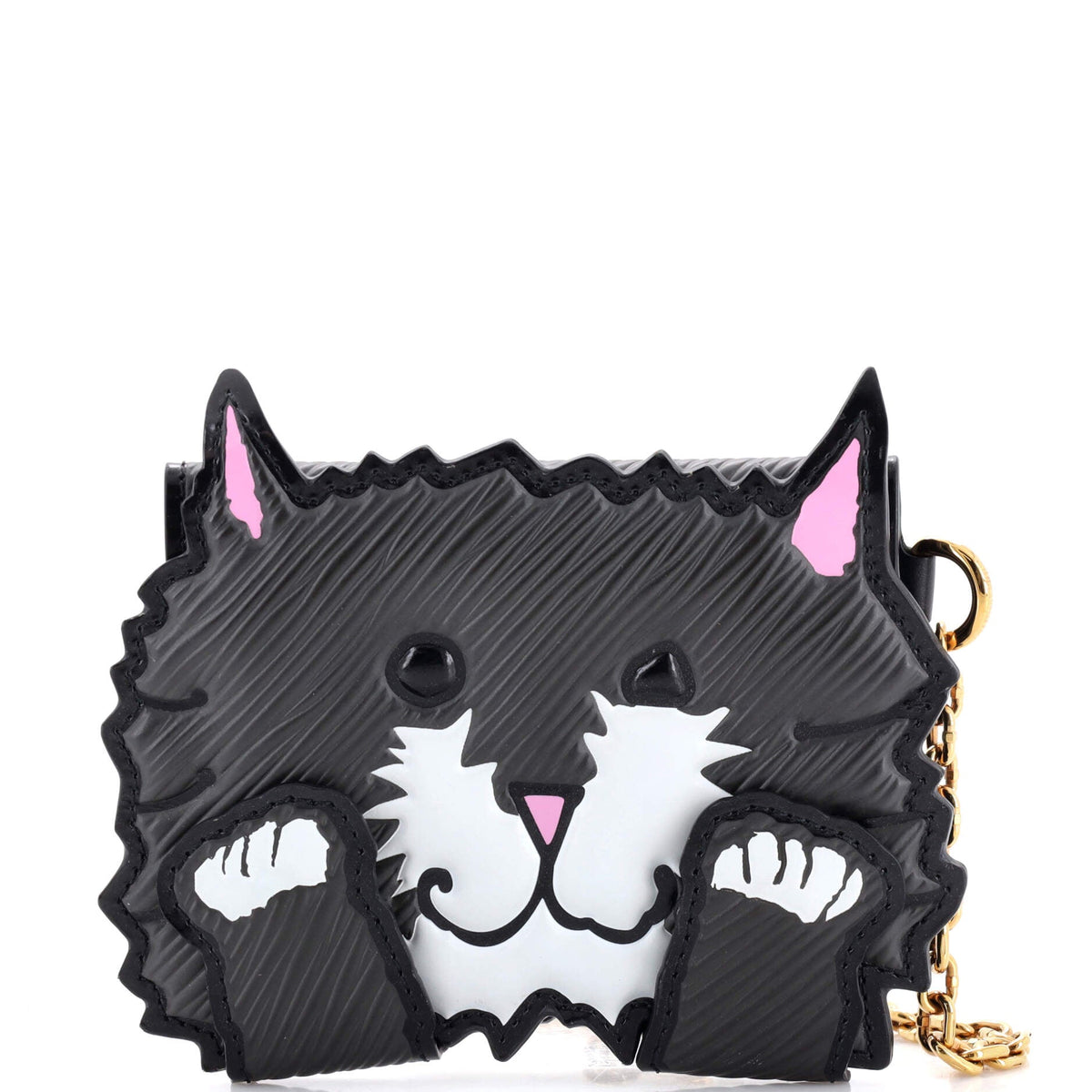 Louis Vuitton Cat Card Case Limited Edition Grace Coddington Epi Leather and Catogram Canvas