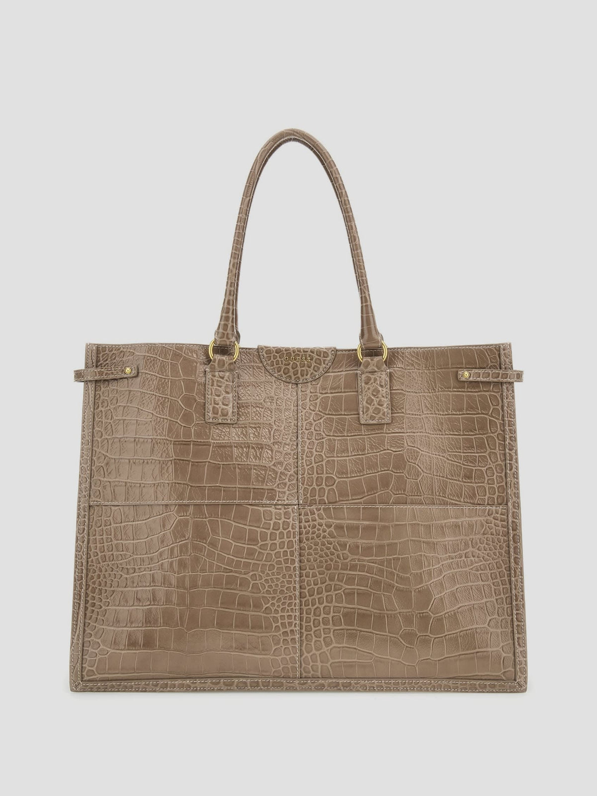 Guess Isa Crocodile-embossed Leather Tote