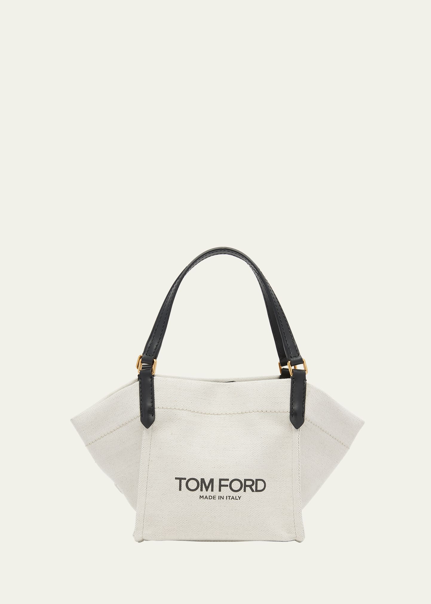 Tom Ford Amalfi Small Logo Canvas Tote Bag