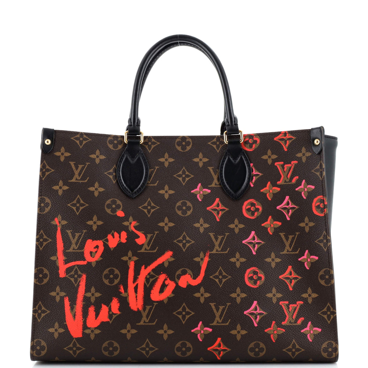 Louis Vuitton OnTheGo Tote Limited Edition Fall in Love Monogram Canvas MM