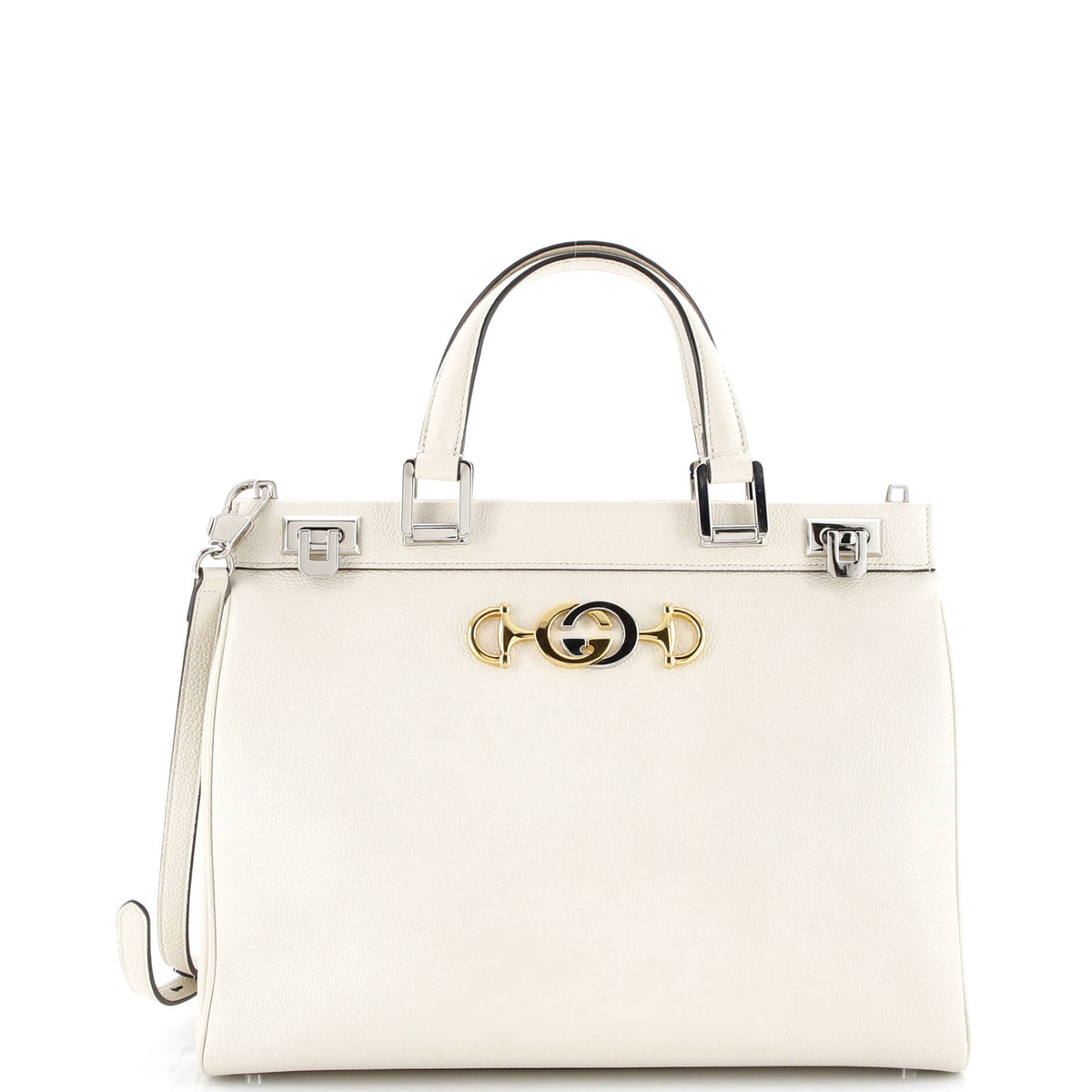 Gucci GUCCI Zumi Top Handle Bag Leather Medium