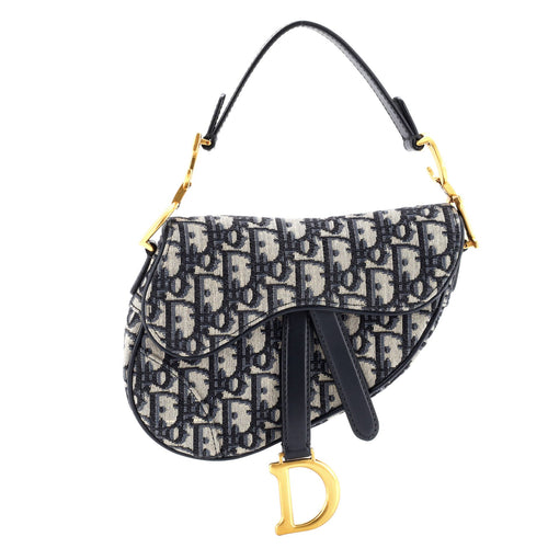 Saddle Handbag Oblique Canvas Mini