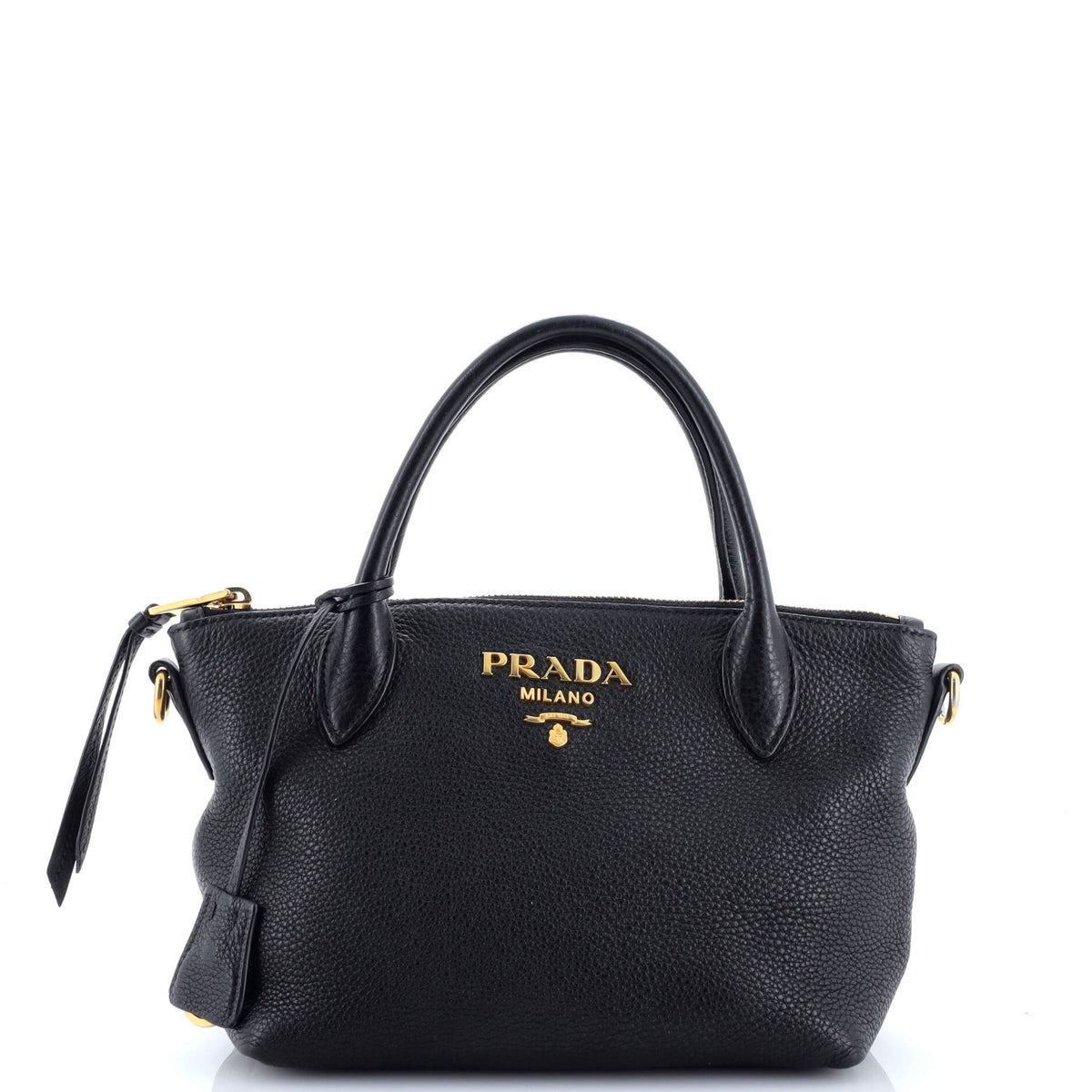 Prada PRADA Dual Strap Zip Tote Vitello Daino Small