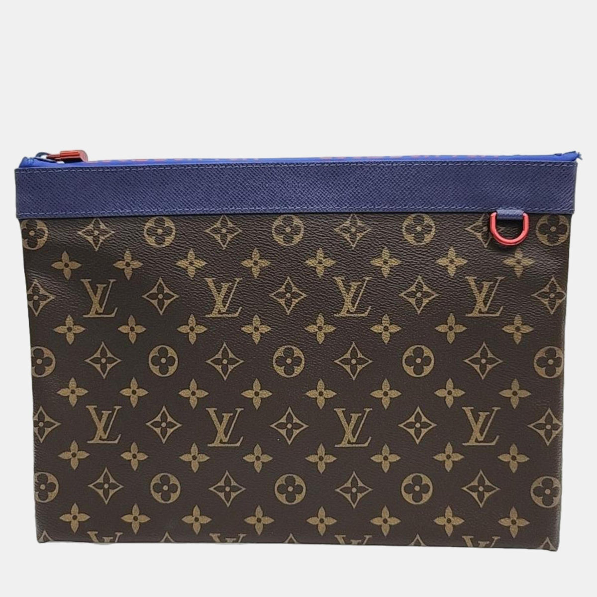Louis Vuitton Brown/Blue Monogram Pochette Apollo Clutch