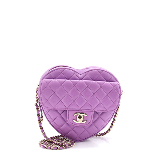 CHANEL CC in Love Heart Bag Quilted Lambskin