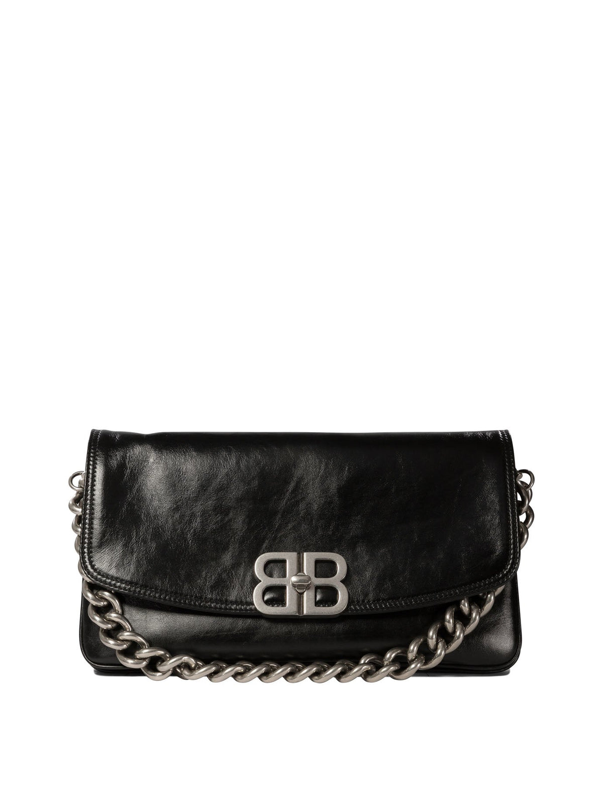 Balenciaga Women's "bb Soft Flap" Shoulder Bag in Black | 7485962AAI41000