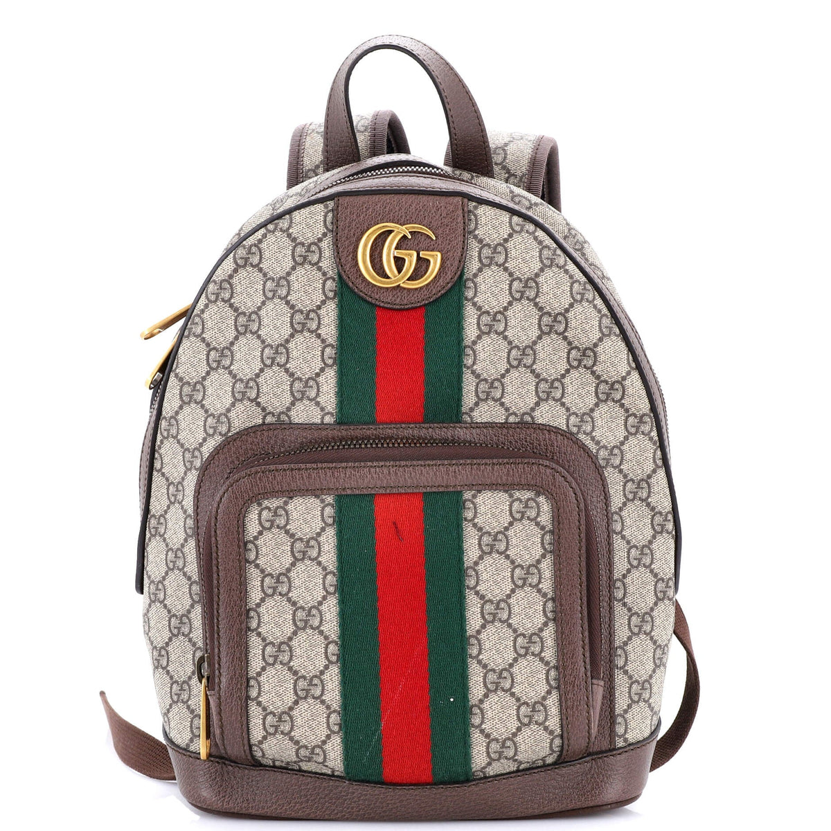 Gucci GUCCI Ophidia Backpack GG Coated Canvas and Leather Small