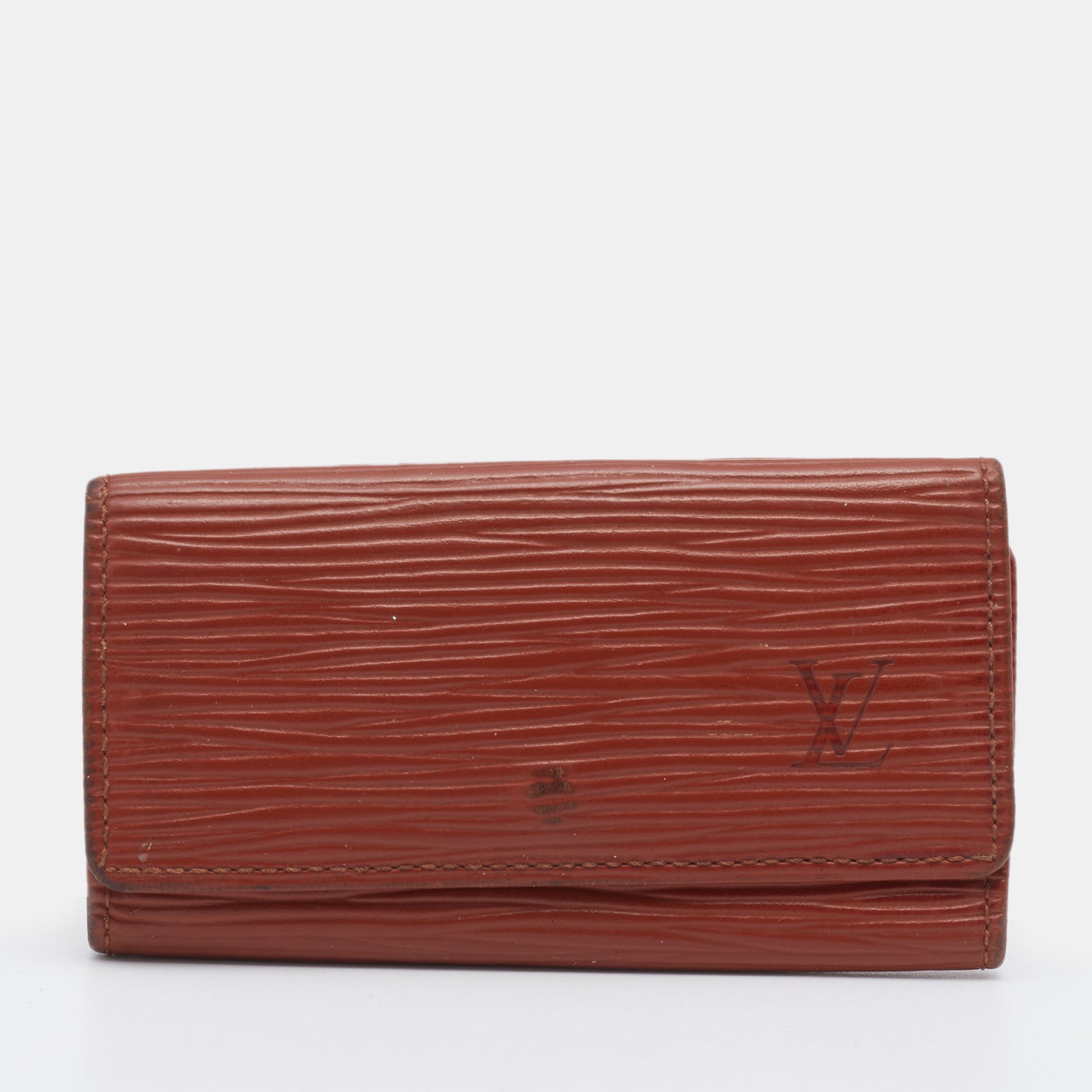 Louis Vuitton Brown Epi Leather 4 Key Holder