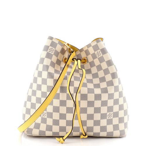 NeoNoe Handbag Damier with Leather MM