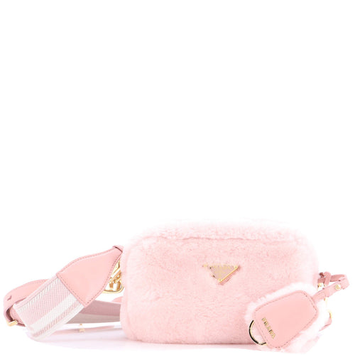 PRADA Dual Strap Camera Bag Shearling