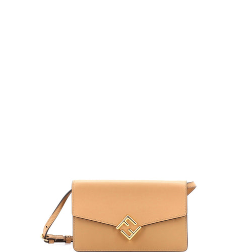 FENDI FF Diamonds Wallet on Chain Leather