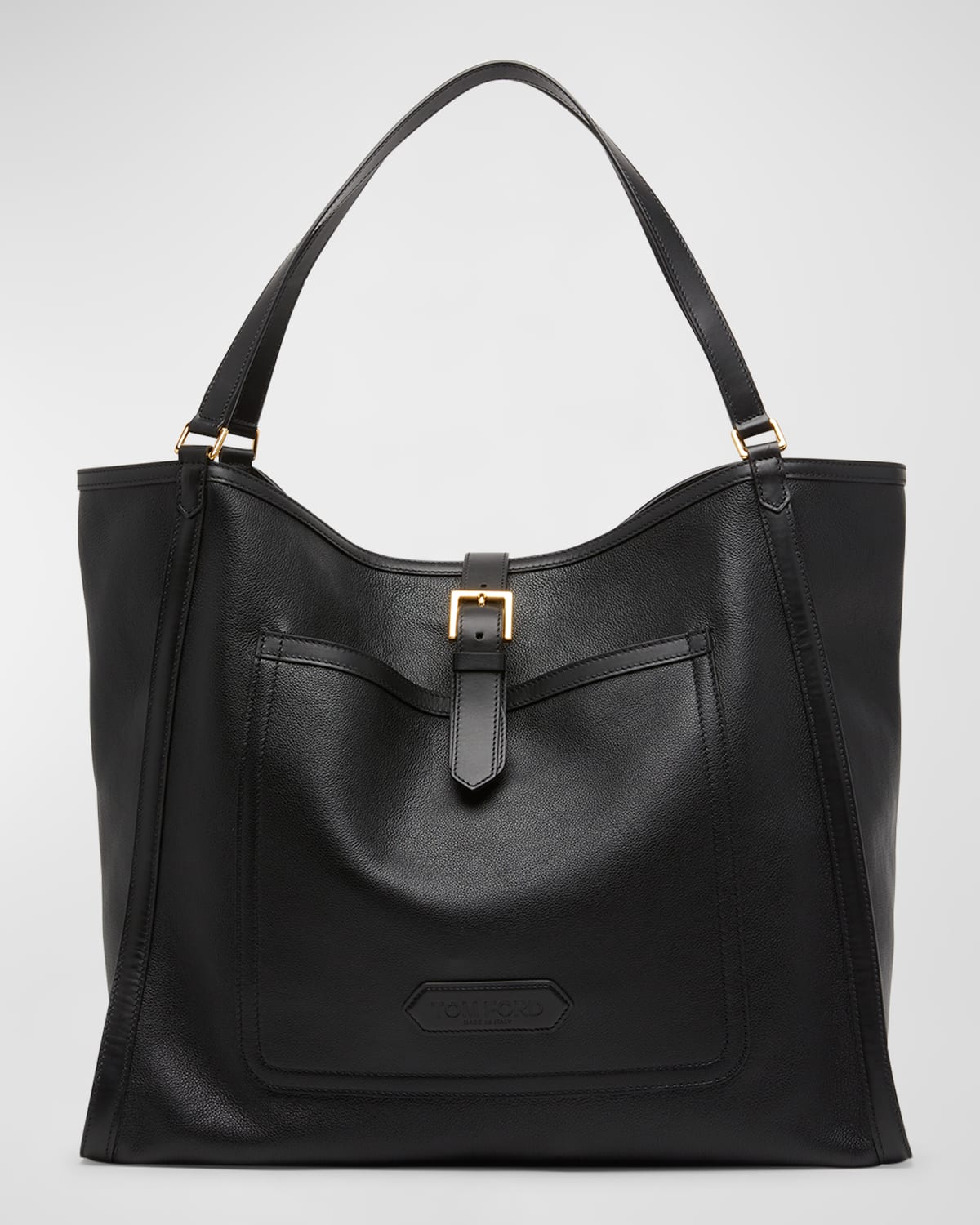 Tom Ford Men's Grained Leather Tote Bag