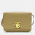 Beige Grain Leather Medium TB Shoulder Bag