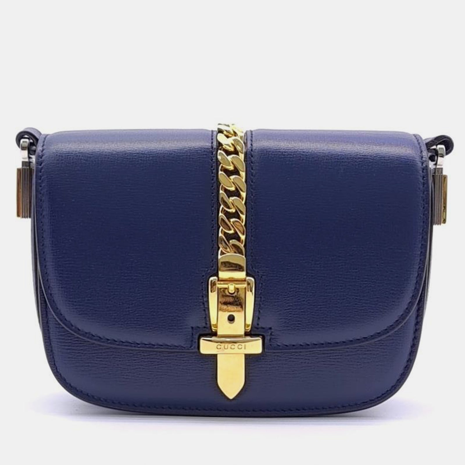 Gucci Navy Blue Sylvie Mini Shoulder Bag