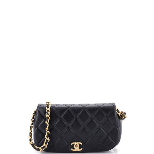 CHANEL Coco Mail Clutch with Chain Quilted Calfskin