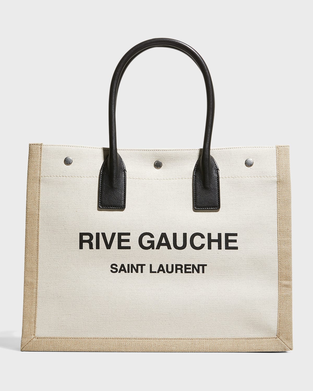 Saint Laurent Rive Gauche Small Tote Bag in Canvas