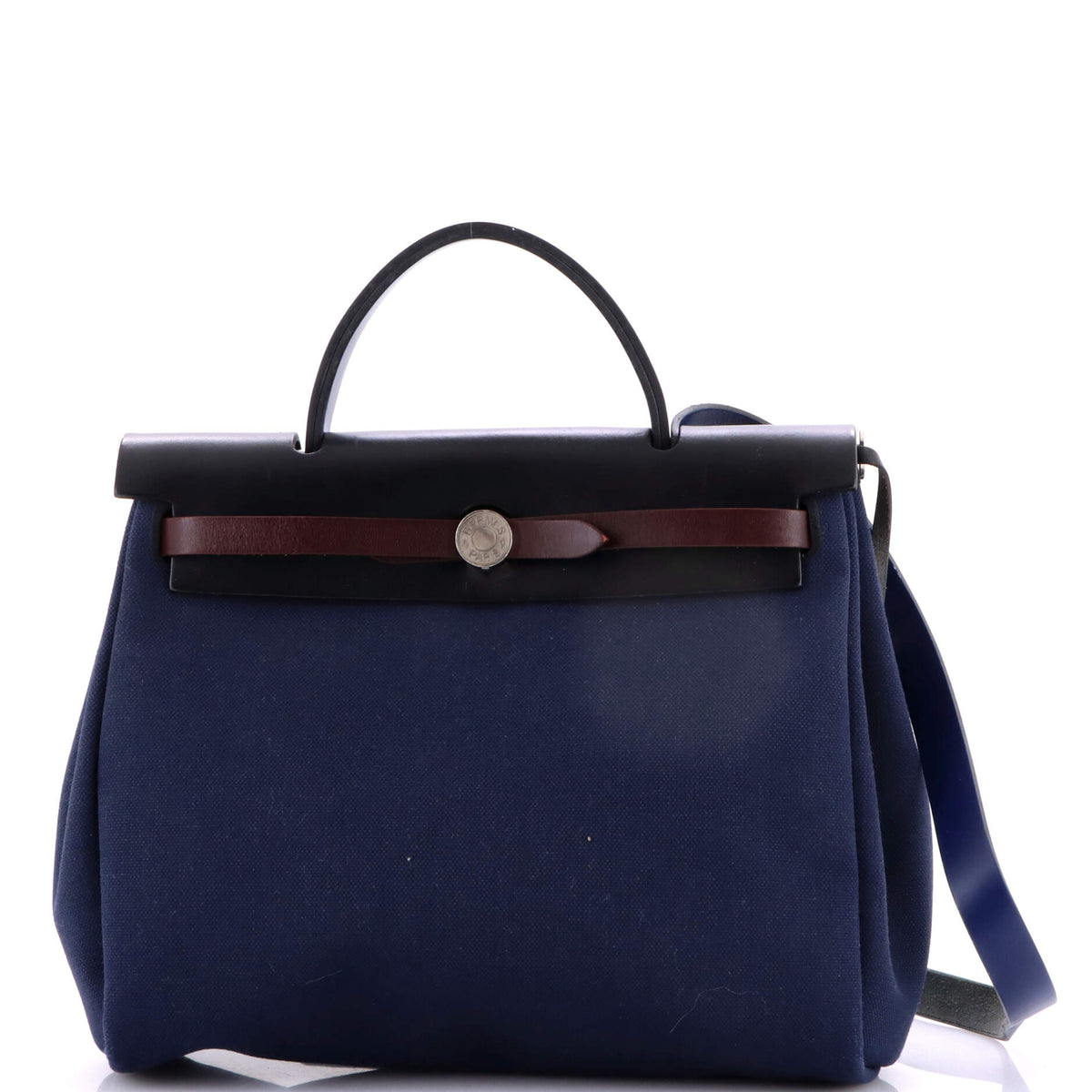 Herm?s Herbag Zip Leather and Toile 31
