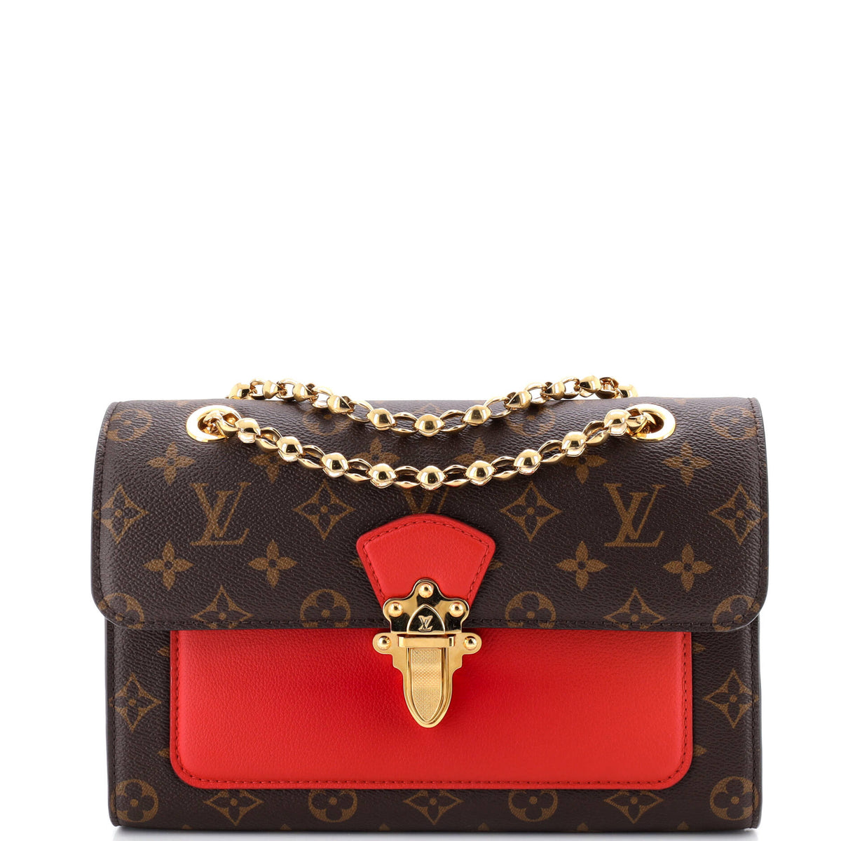 Louis Vuitton Victoire Handbag Monogram Canvas and Leather
