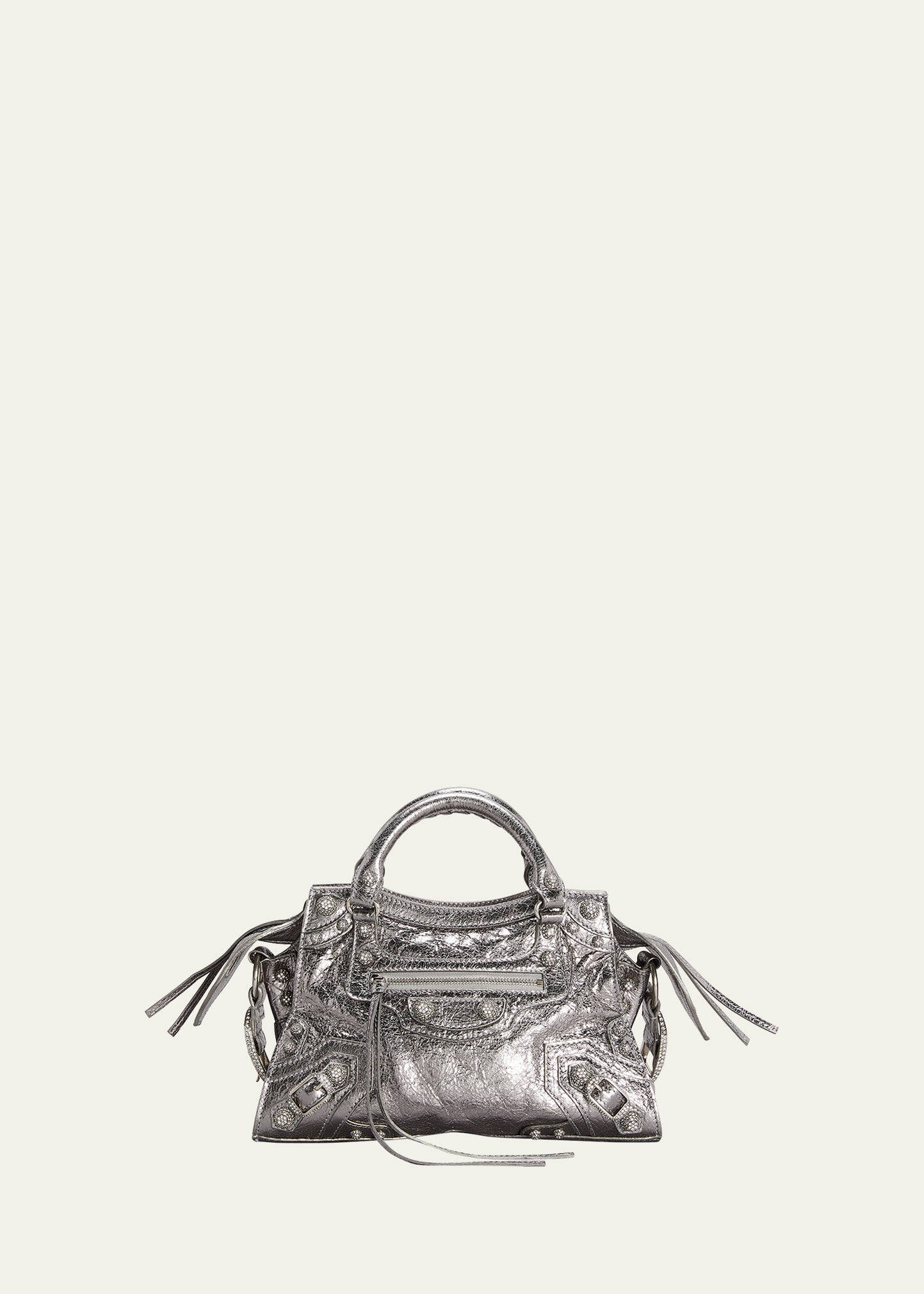 Balenciaga Neo Cagole XS Metallic Strass Top-Handle Bag