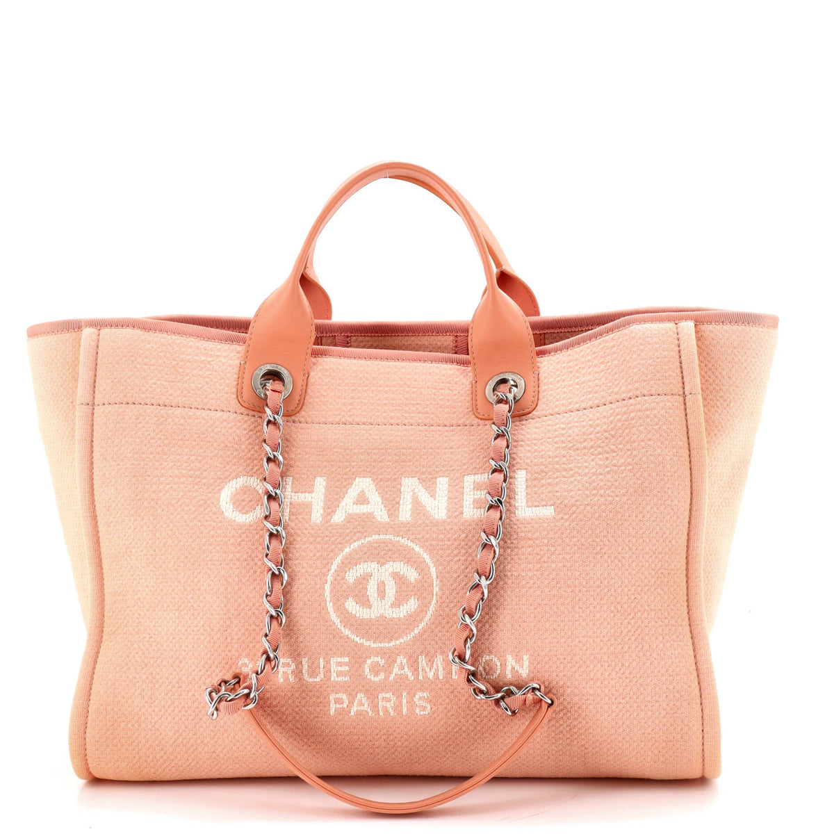 Chanel CHANEL Deauville NM Tote Mixed Fibers Medium