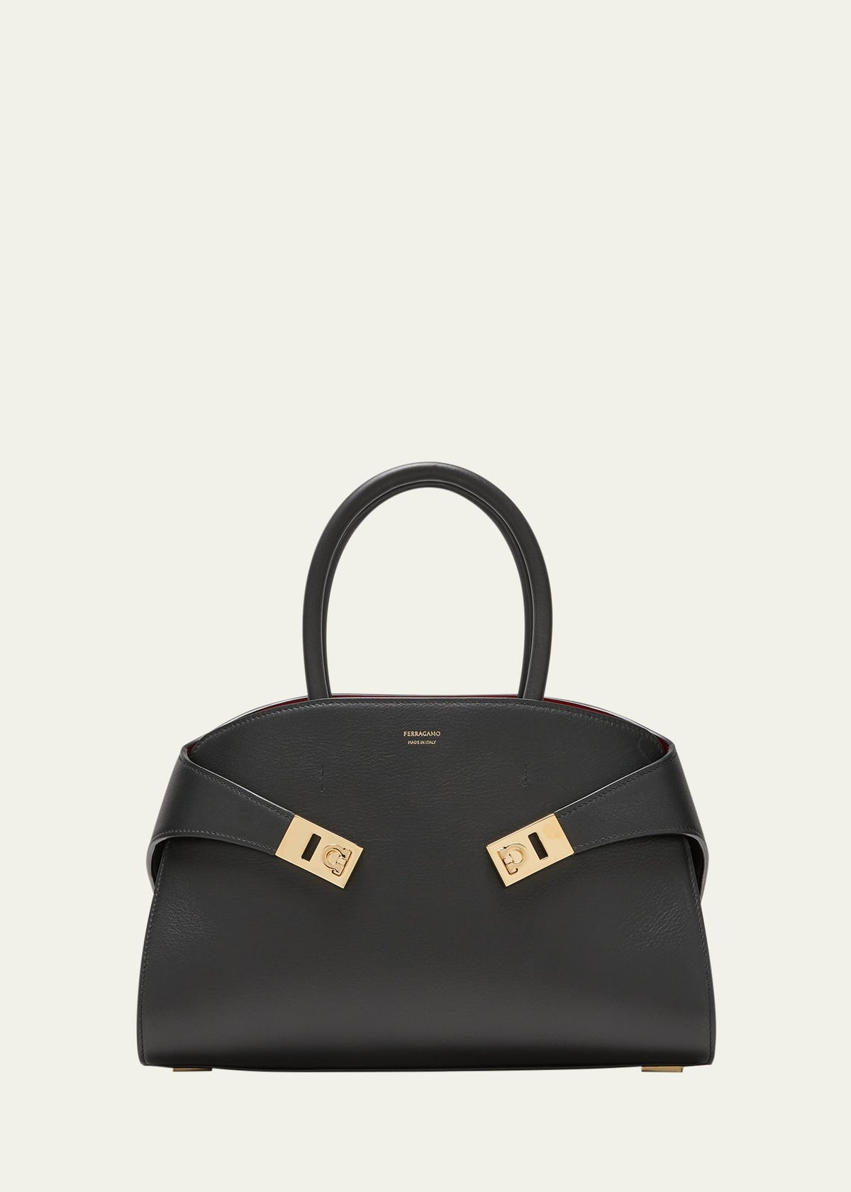 Ferragamo Hug Small Leather Top-Handle Bag