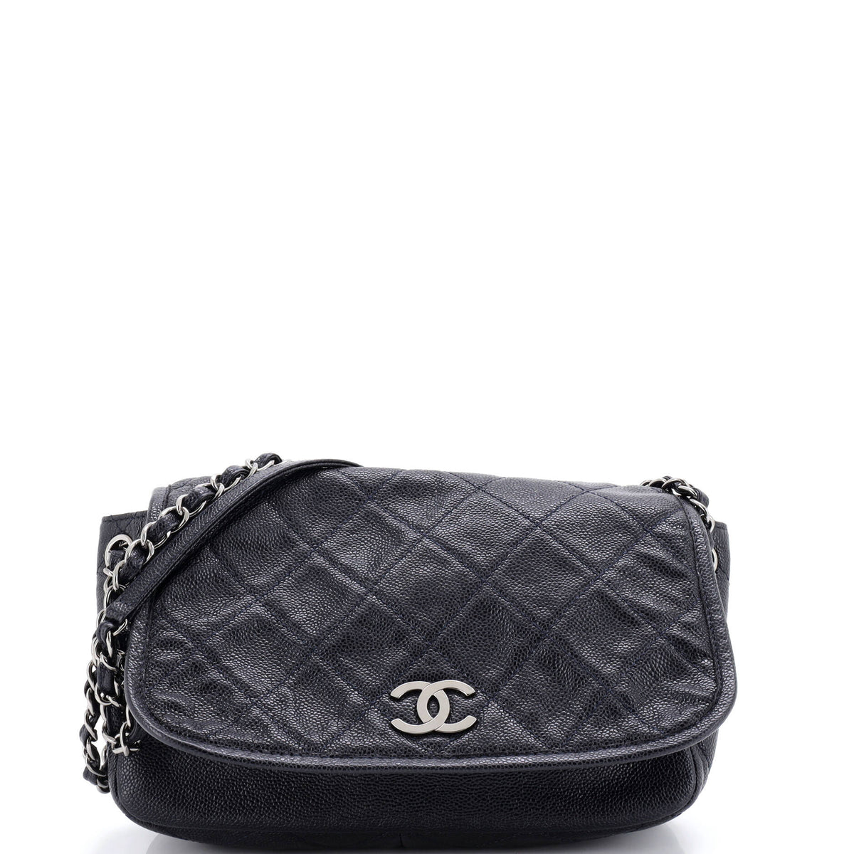 Chanel CHANEL Natural Beauty Accordion Flap Bag Quilted Caviar Medium