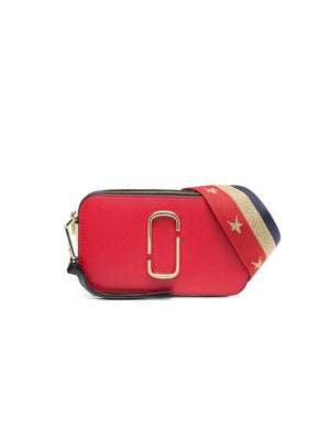 Marc Jacobs Nylon Crossbody Crossbody Colorblock Calf Leather Crossbody Bag - Red
