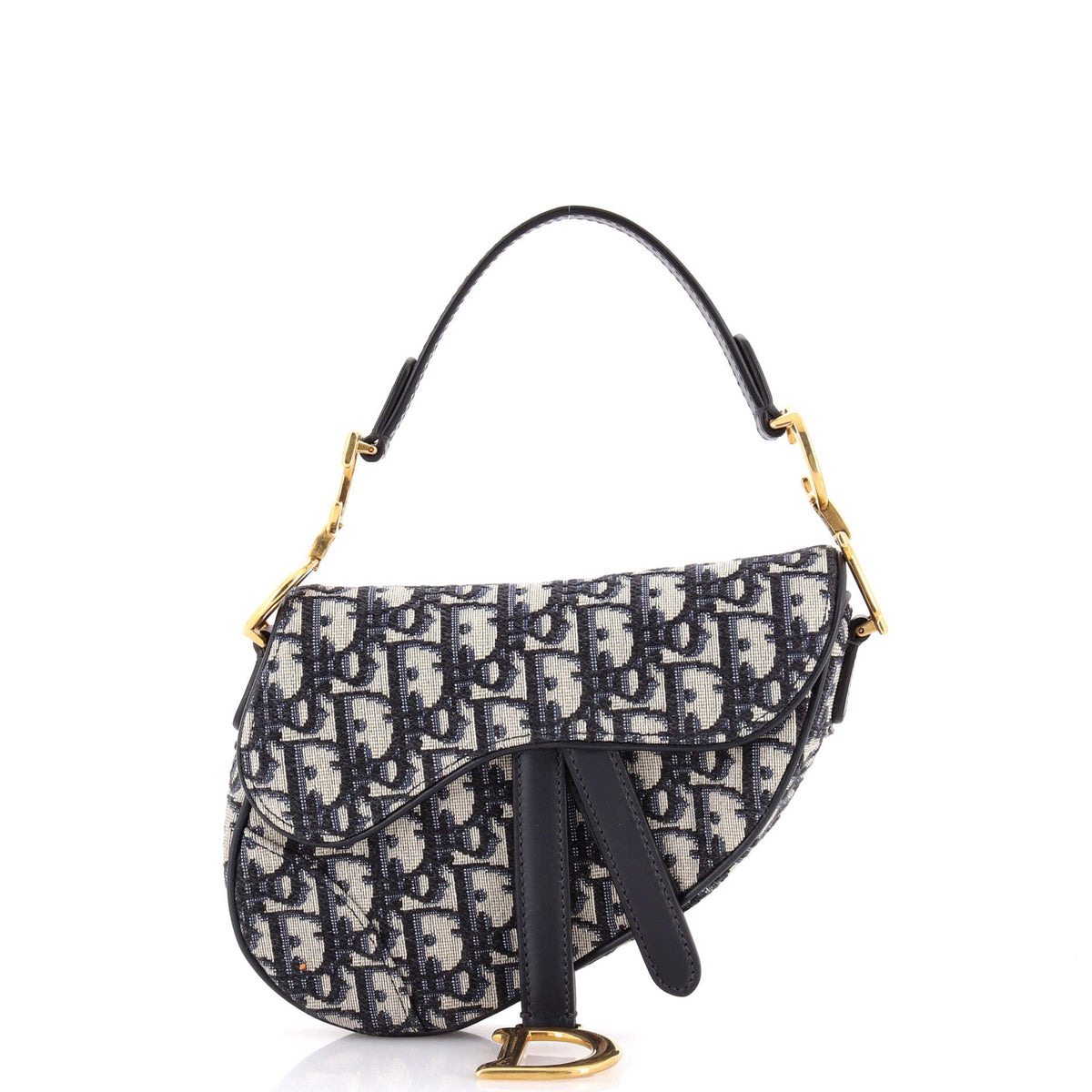 Christian Dior Saddle Handbag Oblique Canvas Mini