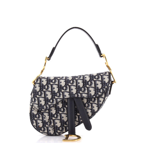 Saddle Handbag Oblique Canvas Mini